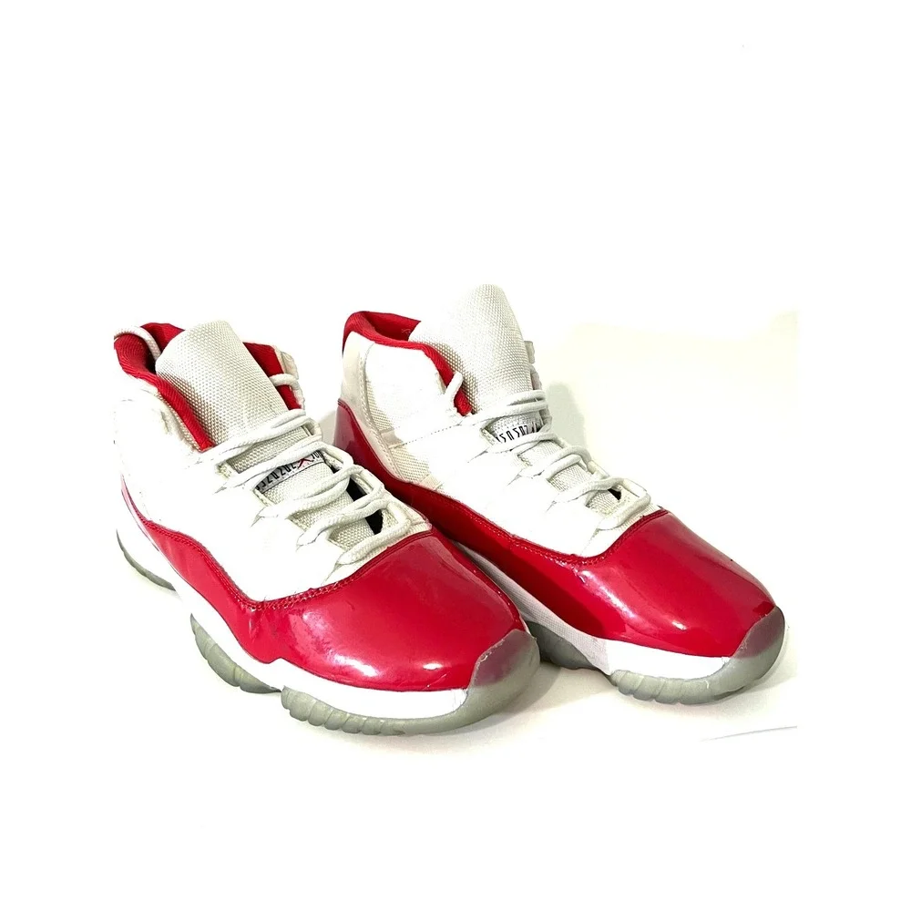 Nike Air Jordan 11‎ Retro Cherry 2022 White Varsity Red Men's Size 10 CT8012-116
